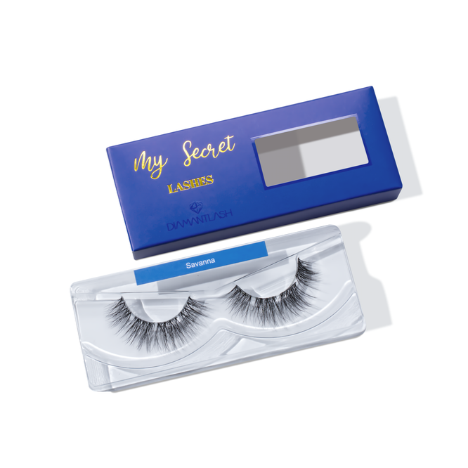 SAVANNA - Natural Doll Eye Look with Unique Crinkle Effect - DIY Eyelash Extensions